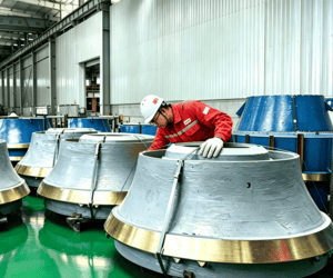 Liming HPT500 cone crusher parts inspection for Cameroon